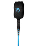 Creatures of Leisure Reliance 2.0 Lite Duty 6' Leash - Cyan Twist Black