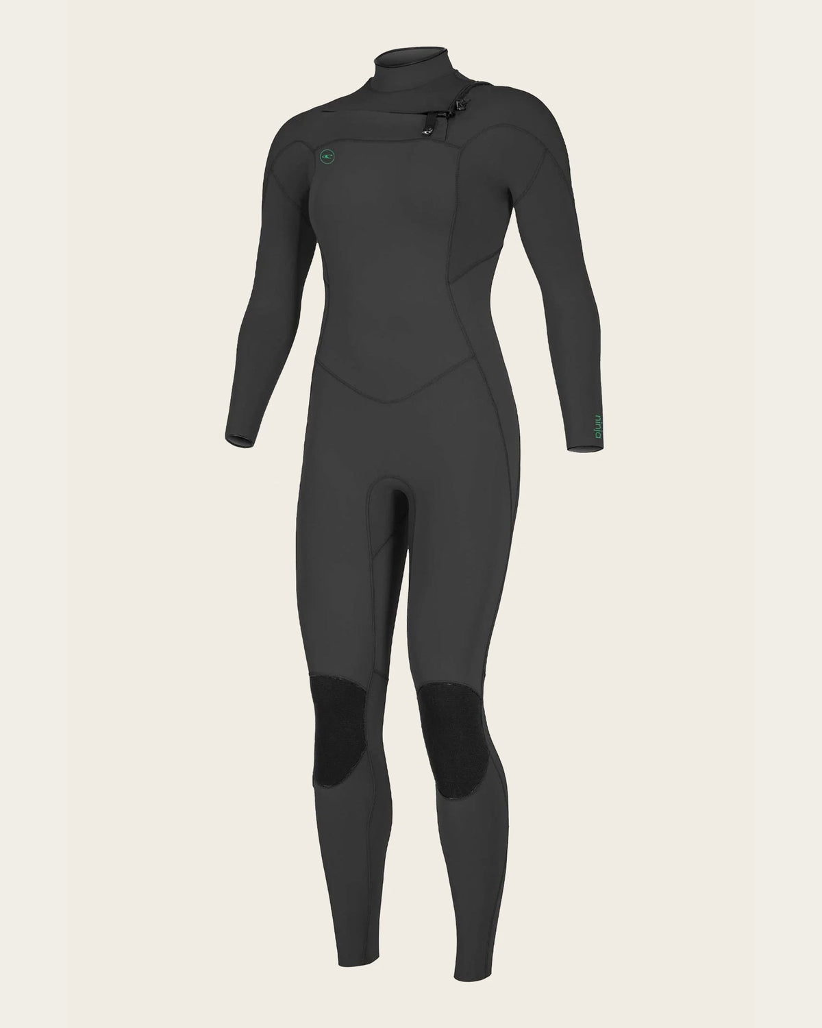 Women's Ninja 3/2mm Chest Zip Fullsuit - Black/Black product photo