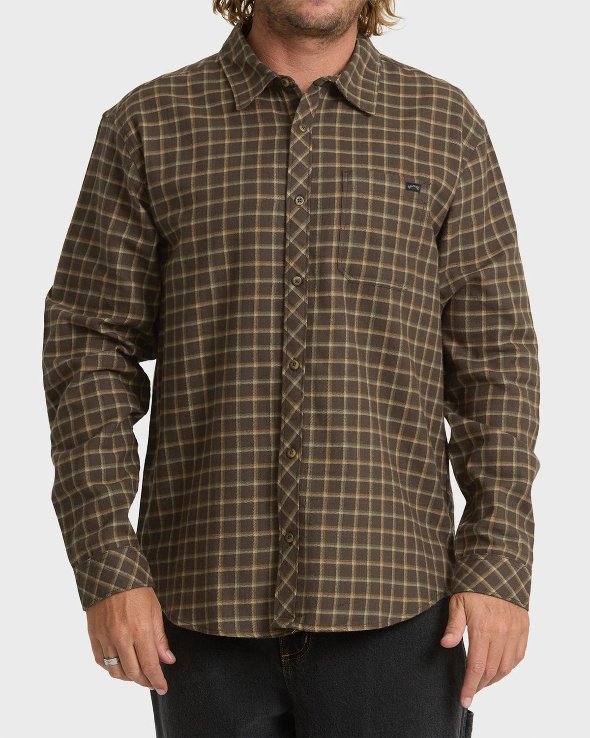 Coastline L/S Flannel - Dark Earth product photo