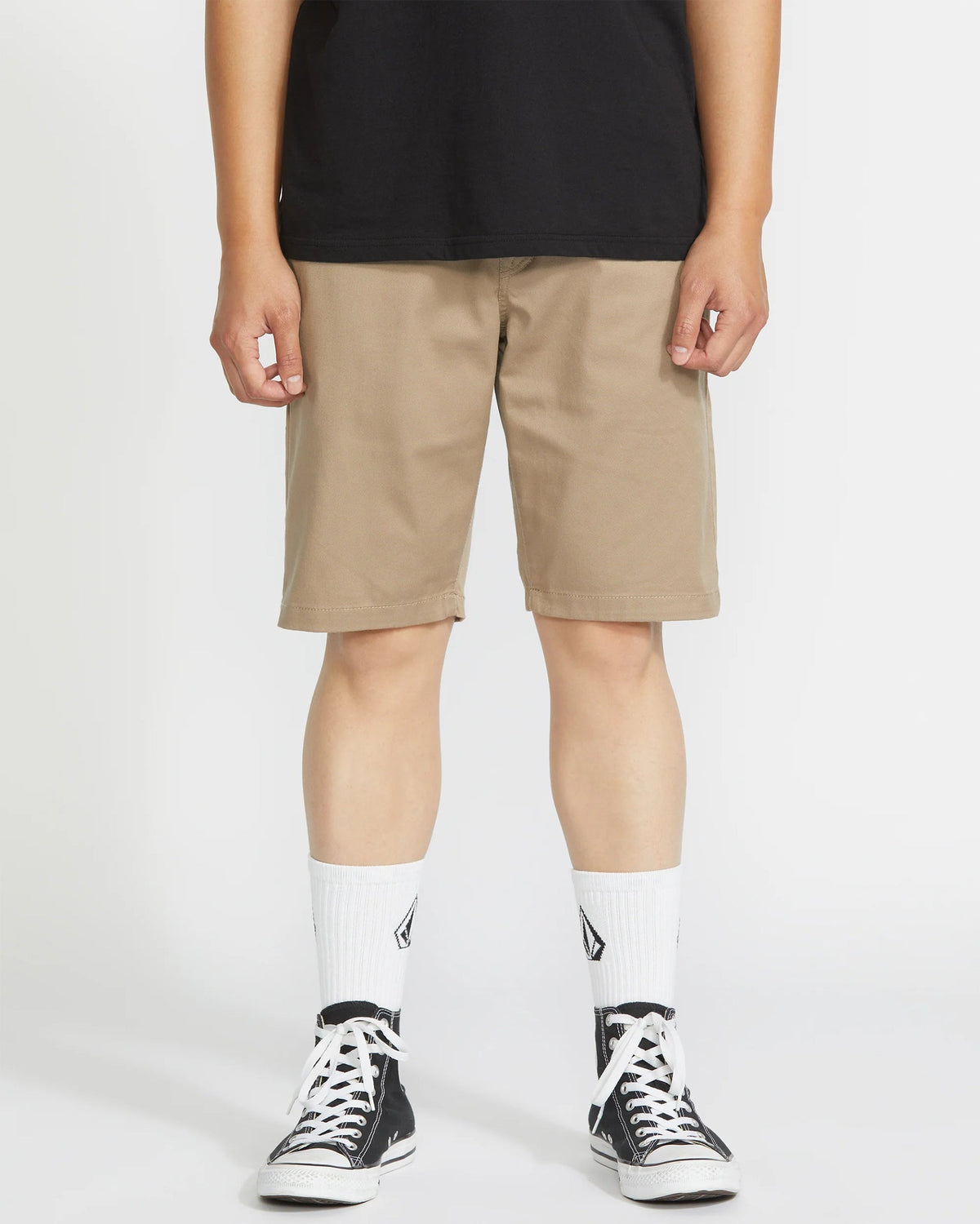 Frickin Modern Stretch Shorts - Khaki product photo